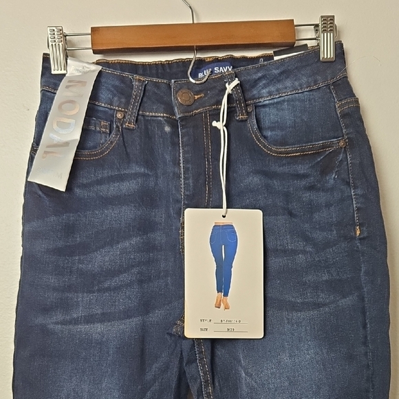 Blue Savvy Dark Blue Skinny Jeans - Picture 2 of 7